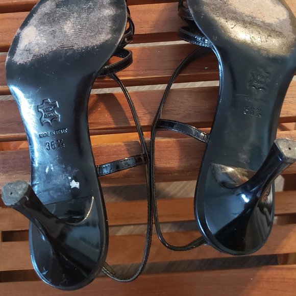 Italian Shoemakers Briony Wedge Sandal - Free Shipping | DSW Blue Marine Italian sandals in black patent size 6,5